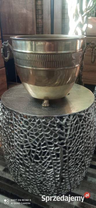 Doniczka mosiężna piękna Białystok sprzedam