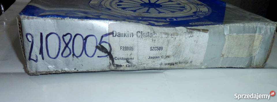 Tarcza dociskowa sprzęgła EXEDY SZC509 Motoryzacja śląskie Pszczyna sprzedam