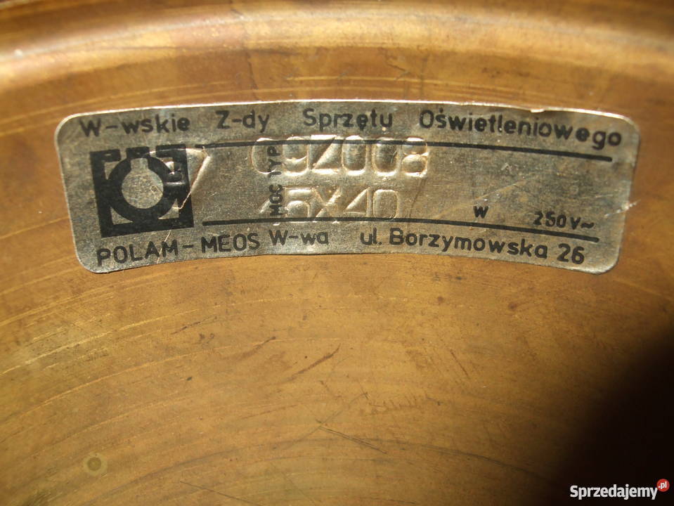 Żyrandol mosiężny Księstwo Warszawskie Zakroczym sprzedam