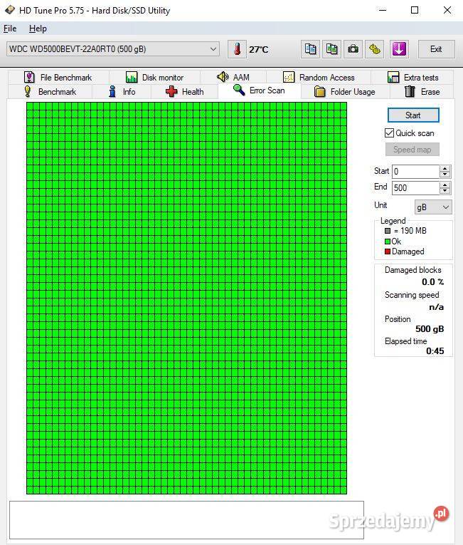 Dysk Western Digital 500 Giga 25 cala mazowieckie Legionowo sprzedam