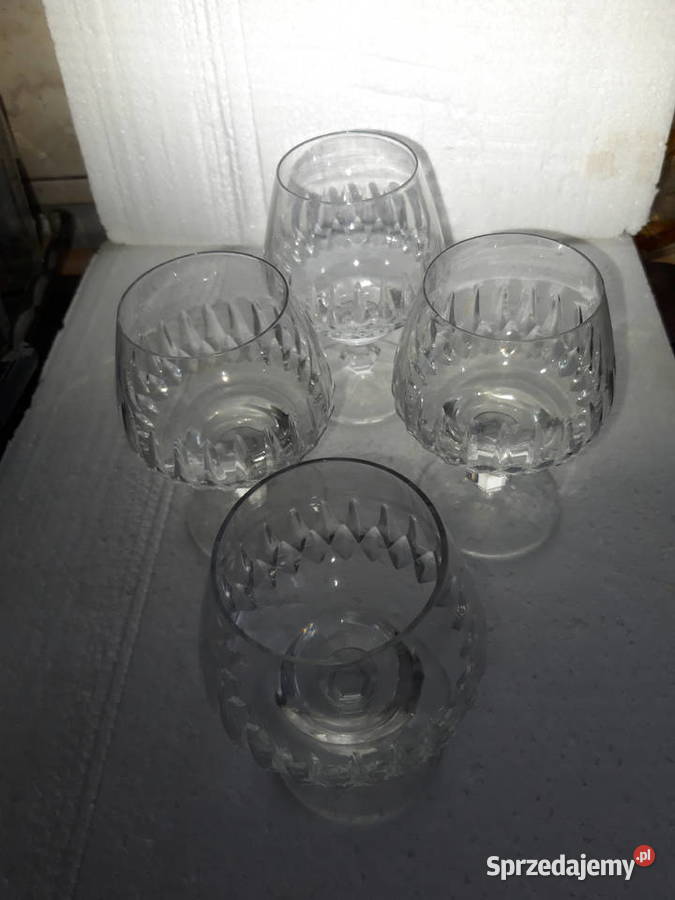 kieliszki kryształowe do koniaku zestaw 4 sztuki mazowieckie Warszawa