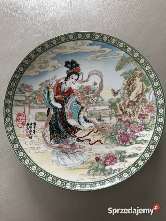 Talerz kolekcjonerski Zhao Huimin porcelana dolnośląskie Bystrzyca Kłodzka