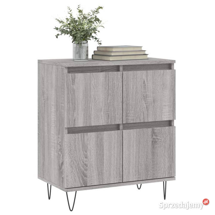 Komoda szary dąb sonoma 60x35x70 materiał