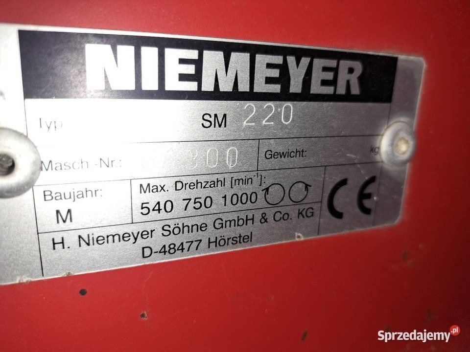 Kosiarka dyskowa 22m Niemeyer Claas Wiśniowa