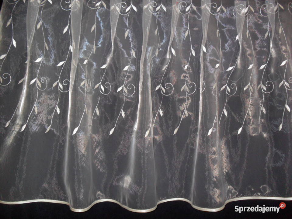 firanka krótkagotowa organtyna haft szampan Wrocław
