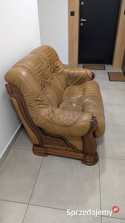 Sofa dwuosobowa skórzana Radomsko sprzedam