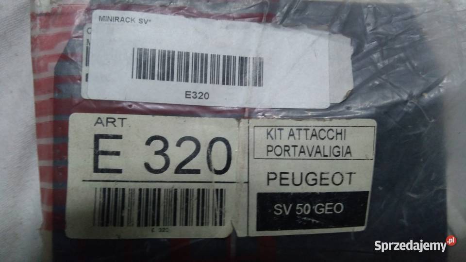 BAGAŻNIK MOCOWANIE PŁYTY STELAŻ GIVI PEUGEOT SV Bielsk Podlaski