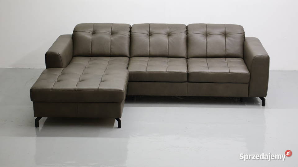 TOG Narożnik z funkcją spania skóra naturalna Poznań sprzedam