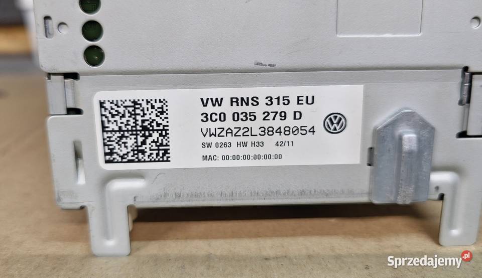 Radio Nawigacja VW RNS 315 EU 3C0035279D GPS SD osobowe sprzedam