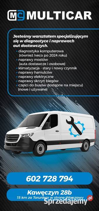Naprawa auta dostawcze Iveco Sprinter Crafter Dobrzejewice serwis