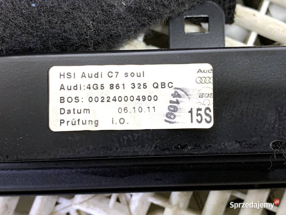 ROLETA BAGAŻNIKA AUDI A6 C7 SedanLimuzyna 1018 Rolety bagażnika sprzedam