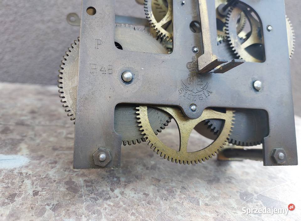 648 Mechanizm zegara ściennego GB Becker P48 do Antyki, Sztuka, Kolekcje Tczew