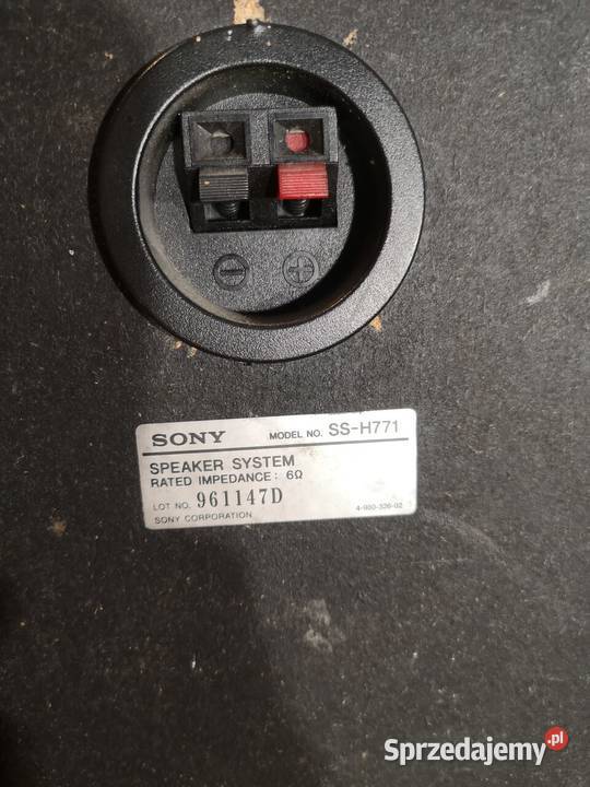 Głośniki Sony SSBX7 2 i SSH771 Słupsk