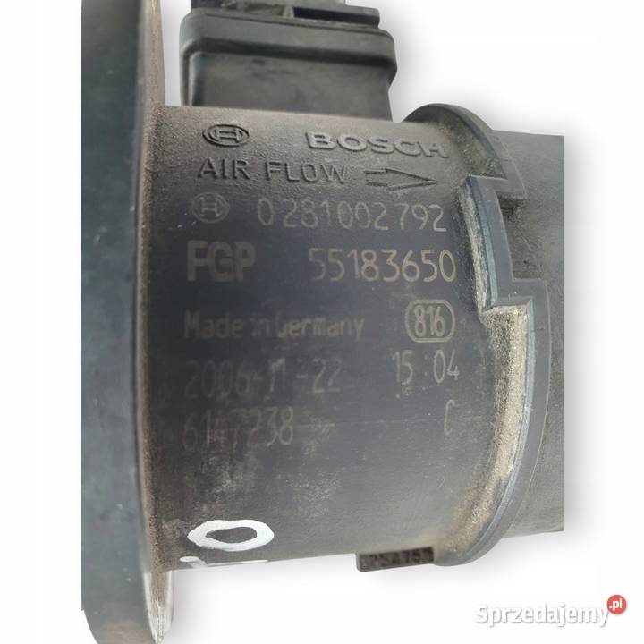 PRZEPŁYWOMIERZ Fiat Punto 13 JTD 55183650 Bosch Chełm sprzedam