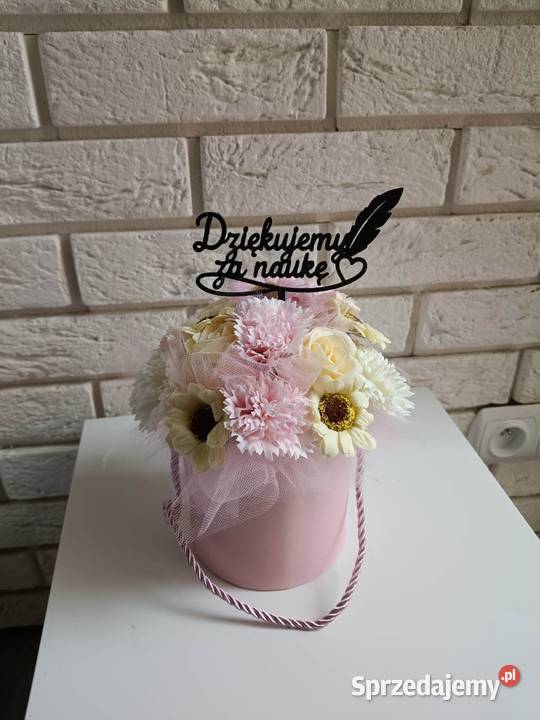 Flowerbox Podziękowanie Kwiaty mydalne Prezent