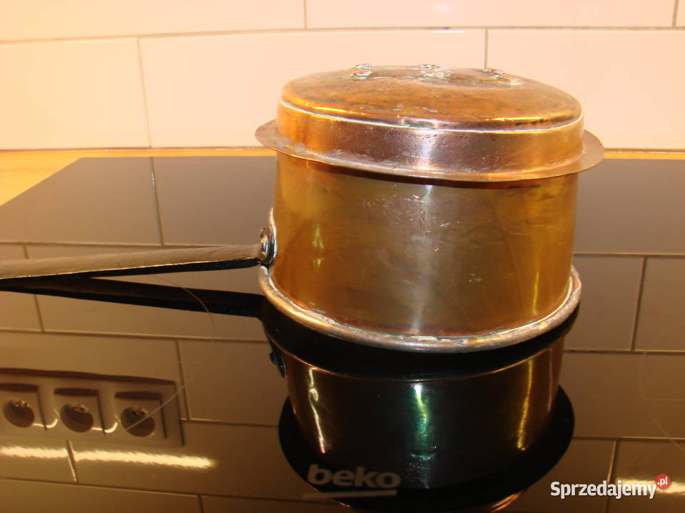 stary miedziany rondel Pruszcz Gdański sprzedam