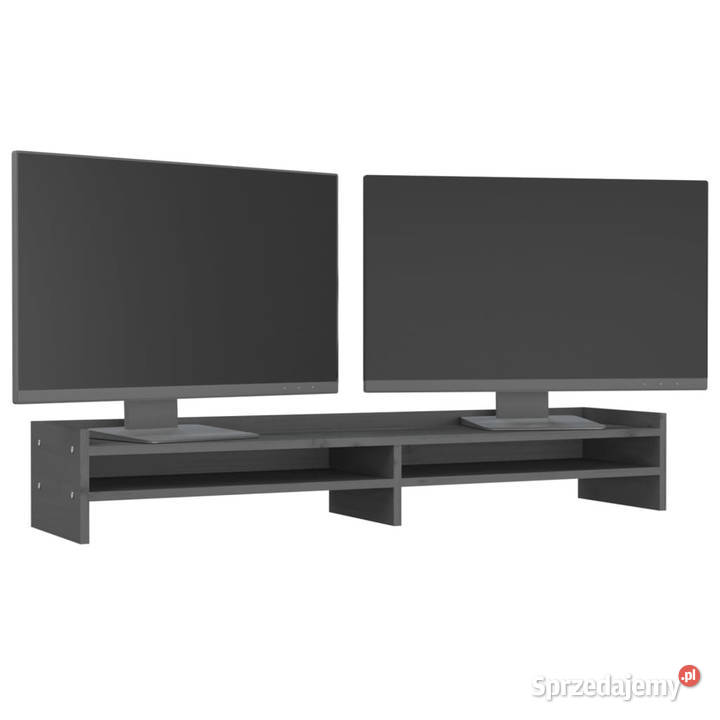Podstawka na monitor szara 100x24x16 lite drewno mazowieckie Warszawa