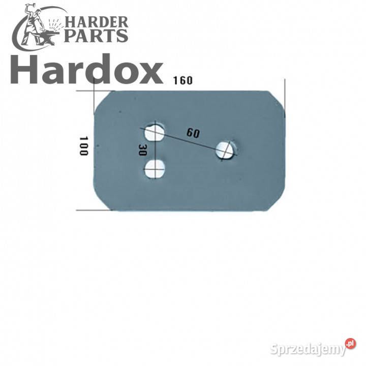 Piętka płozy HARDOX 27081500S XP4 części do Suwałki