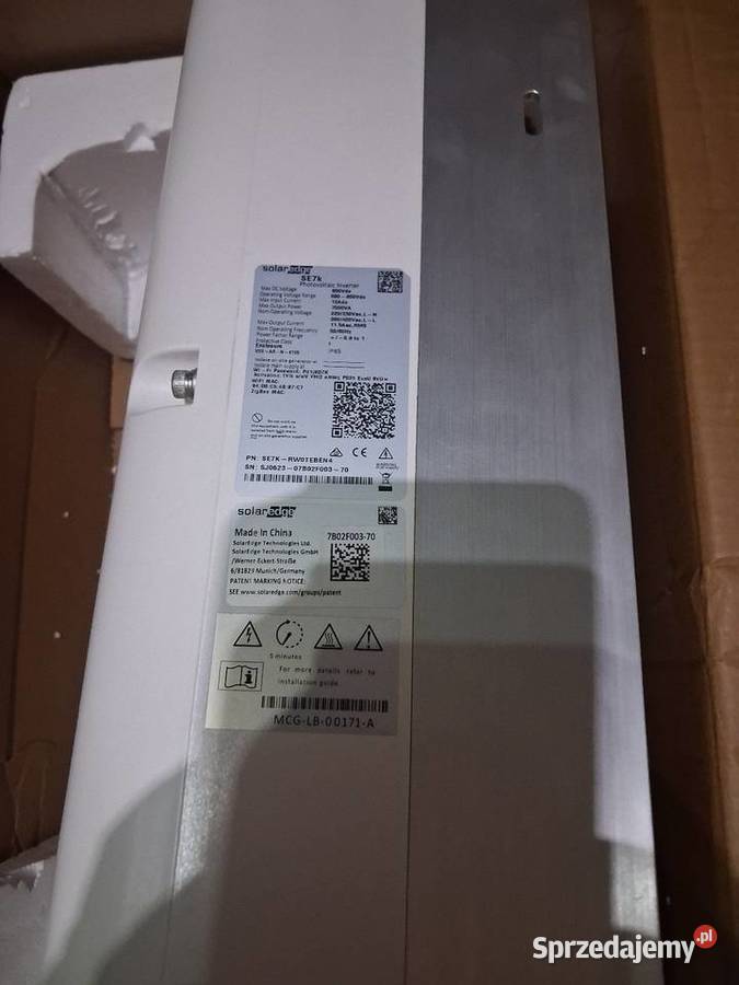 Dalownik inwerter solar edge se7kW Pozostałe sprzedam