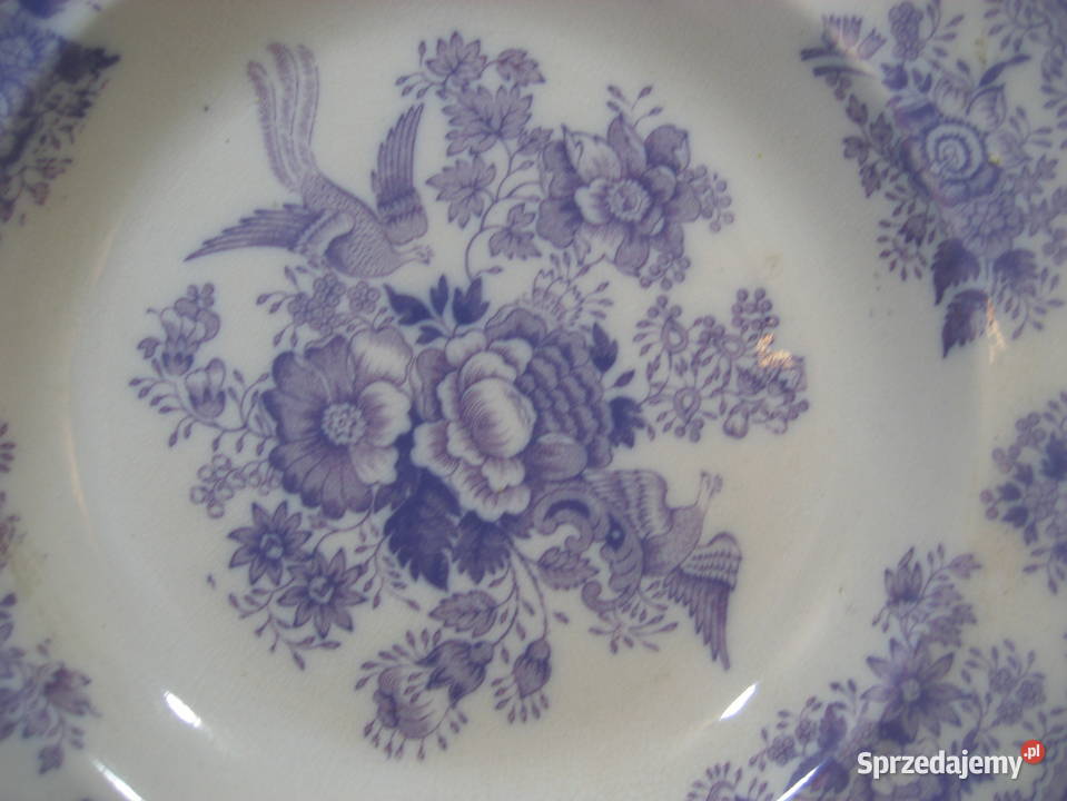 Przedwojenny Talerz Dekoracyjny Gustafsberg Porcelana i szkło mazowieckie Warszawa