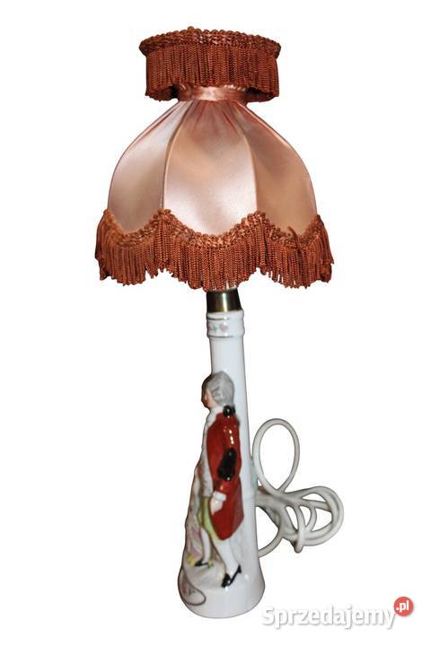 Lampka Sitzendorf lata 20te XX w 749 Porcelana i szkło Szczecin