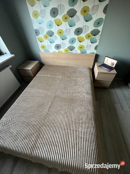 Pled Narzuta w paski beżowy 160x200 Warszawa