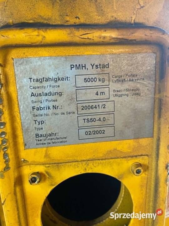 Żuraw słupowy PMH 5TON warmińsko-mazurskie Dobre Miasto