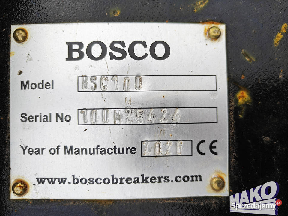 NOWY Młot hydrauliczny Bosco BSC100 861 do Ostrowiec Świętokrzyski
