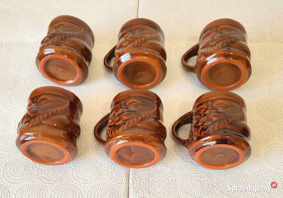 Filiżanki kpl 6 sztuk Porcelit lata 70 te PRL Włodawa