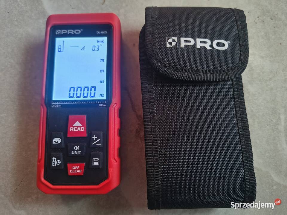Nowy dalmierz laserowy DL60X PRO 60 metrów Bolesław