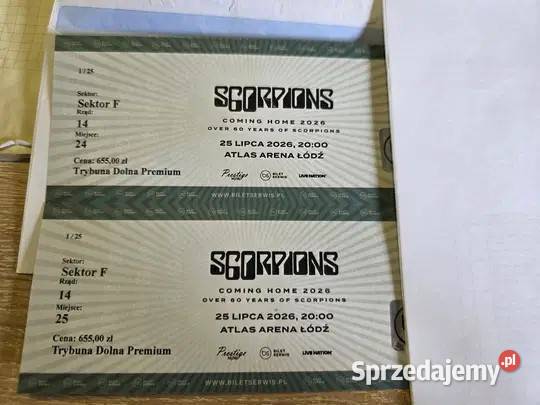 Koncert zespołu SKORPIONS 27072026 ATLAS ARENA Koluszki