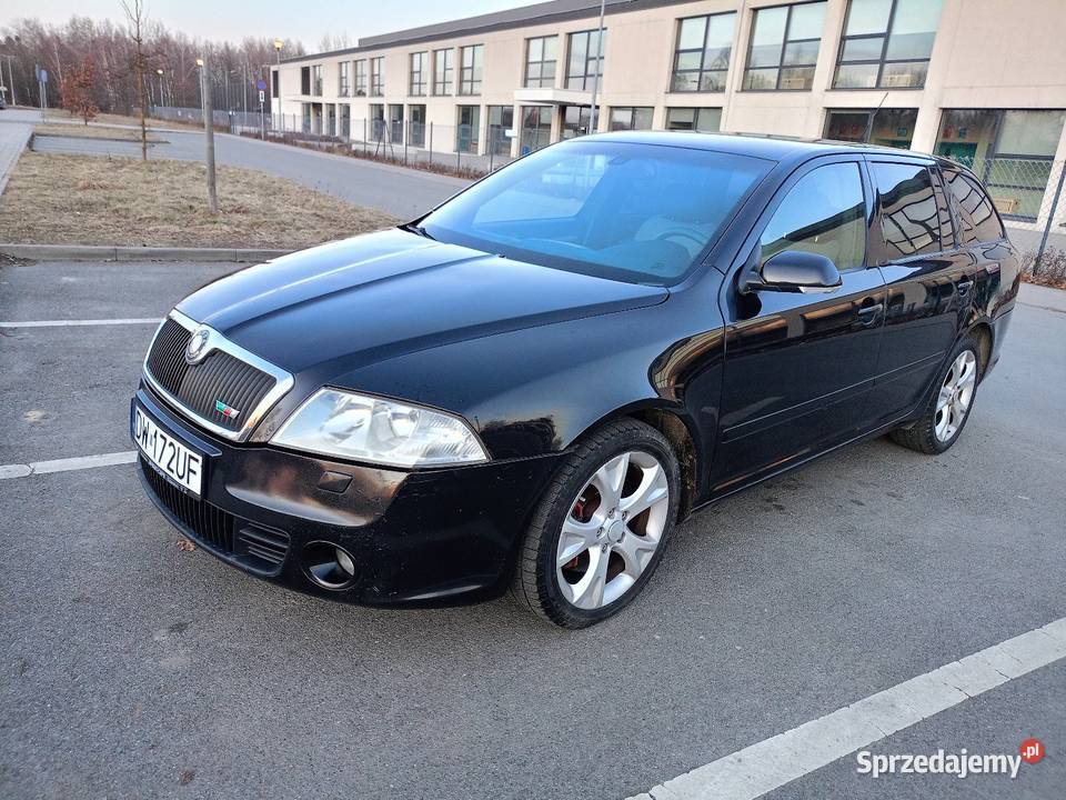 SKODA OCTAVIA VRS sport 170 2007r DIESEL czarny dolnośląskie Wrocław sprzedam