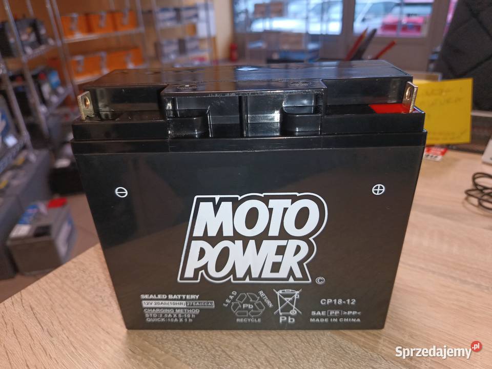 Akumulator motocyklowy MotoPower CP1812 12V 20 zachodniopomorskie Szczecin