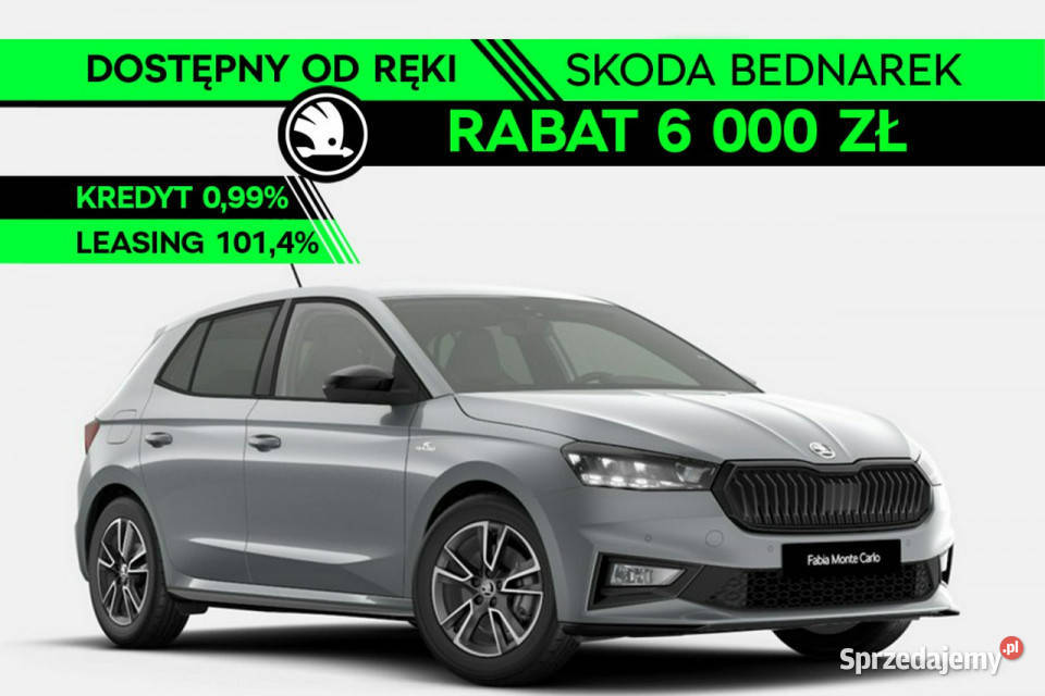 koda Fabia Monte Carlo 10 TSI 115 DSG Dostępny światła LED sprzedam