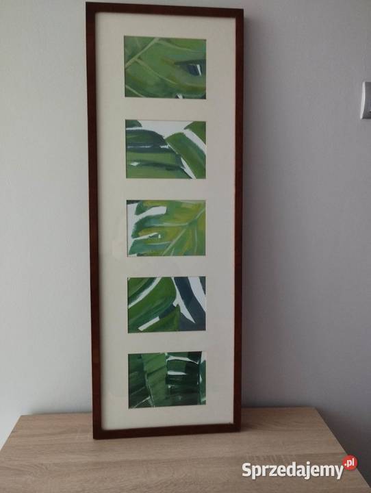 Obraz brązowa rama 91 32