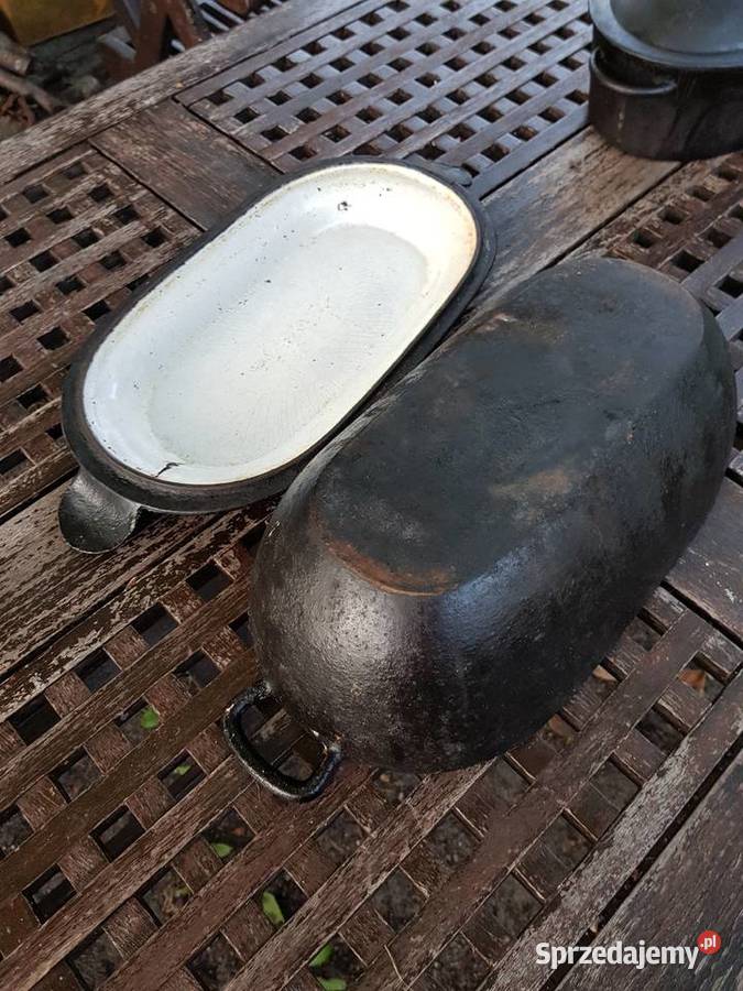 Dużaciężka żeliwnaprzedwojemna sygnowana Barlinek