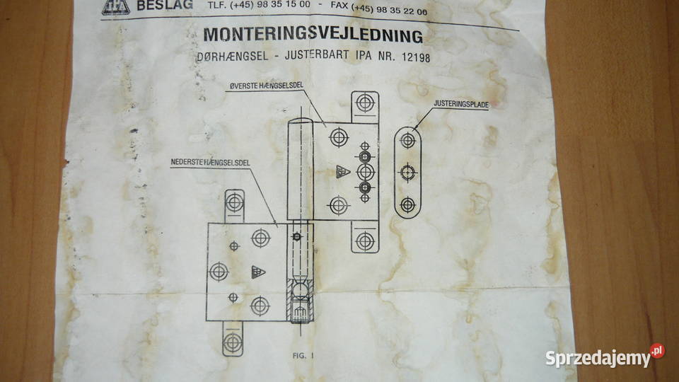 Zawiasy regulowane budowlane drzwiowe okienne do Sokółka