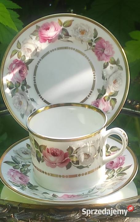 ROYAL WORCESTERurocze różane TrioROYAL GARDEN łódzkie Pabianice sprzedam