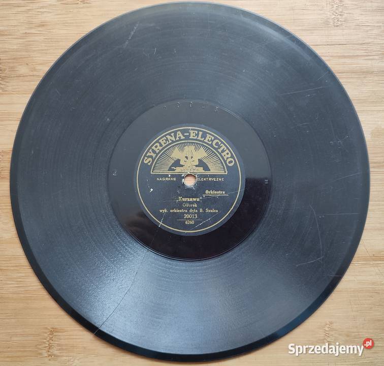 Płyta szelakowa Syrena Electro prof B Szulc mazowieckie Warszawa
