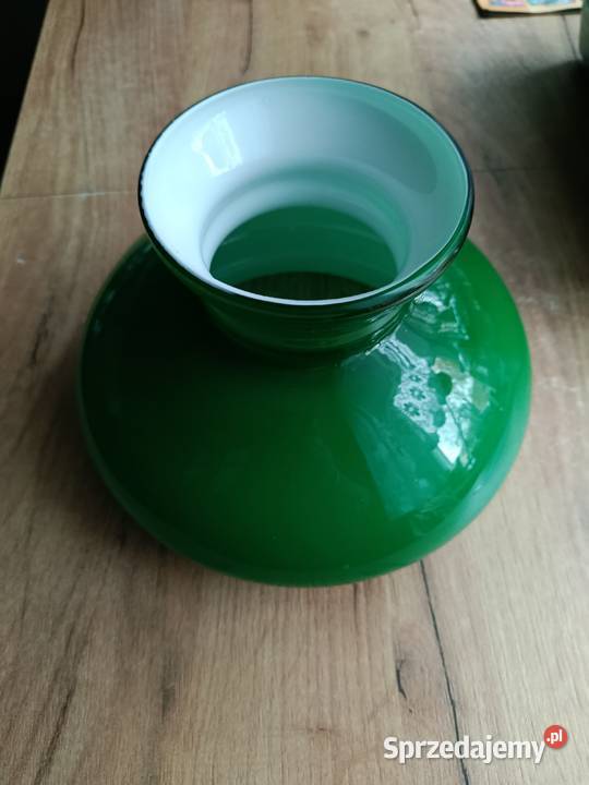 Duży szmaragdowy klosz do lampy lampy naftowej Choszczno sprzedam