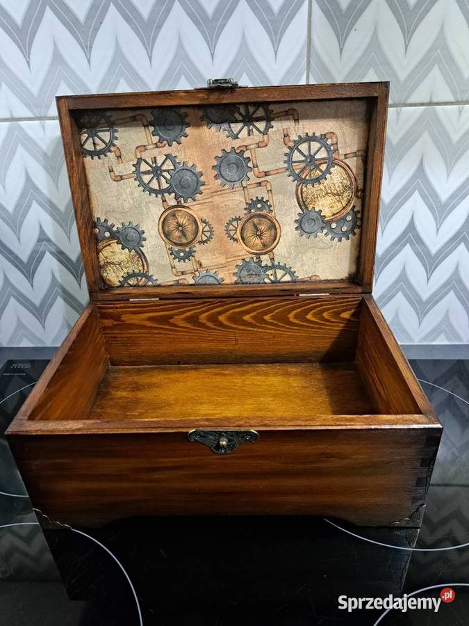Męski kuferek stylowy decoupage Kędzierzyn-Koźle