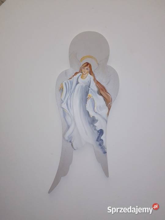 Anioł stróż malowany ręcznie Dom i Ogród