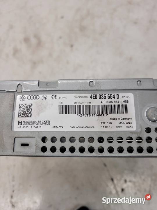 CZYTNIK MMI 3G MULTIMEDIA AUDI Q7 A6 C6 Przystajń