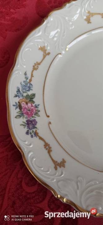 Talerzyk Kpm Syg lata 50 XX wieku Z bukietami Gdańsk