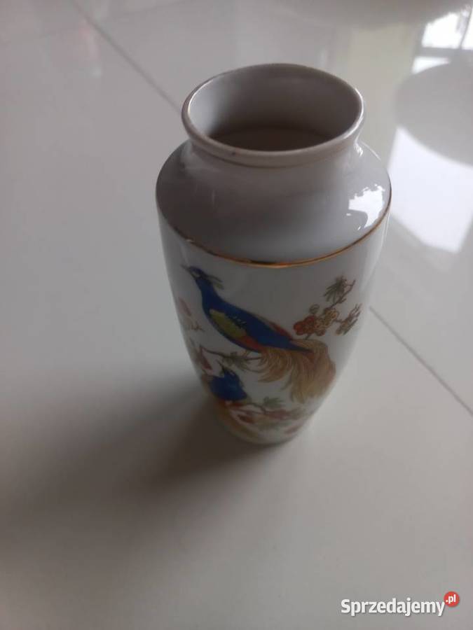Wazon porcelanowy Pawie