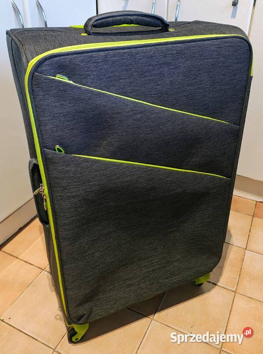 Duża materiałowa walizka podróżna 77x47x30 stan Łódź
