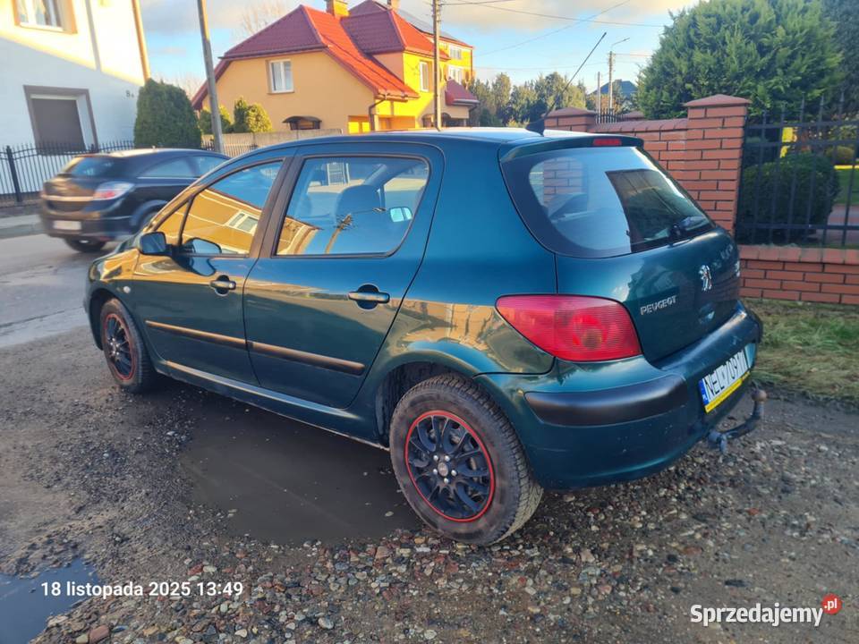 PEUGEOT 307 sprawny długie opłaty 2002r Grajewo sprzedam