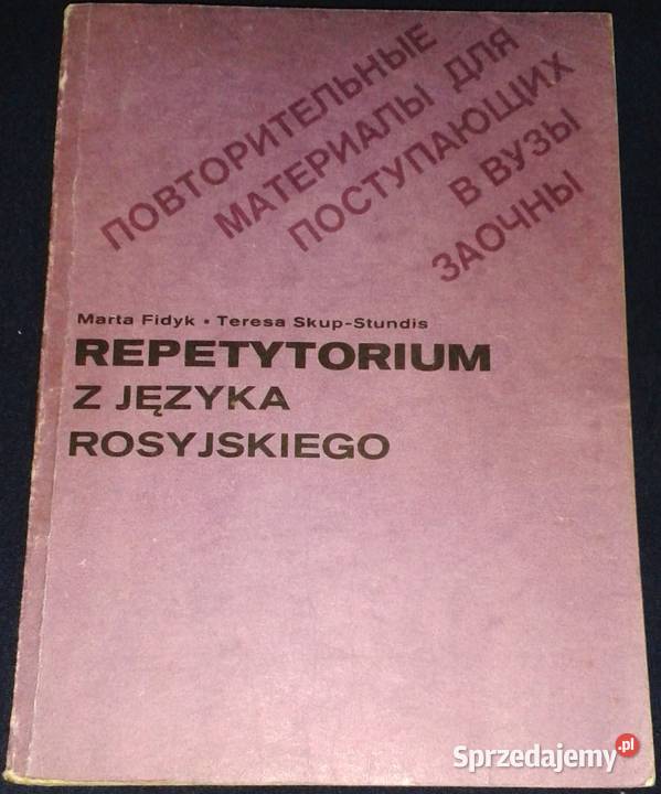 Repetytorium z języka rosyjskiego Marta Fidyk Chełm
