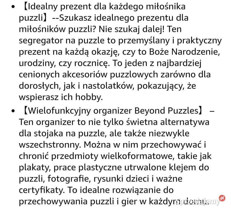 Folder do przechowywania puzzli Faburo łódzkie Bełchatów