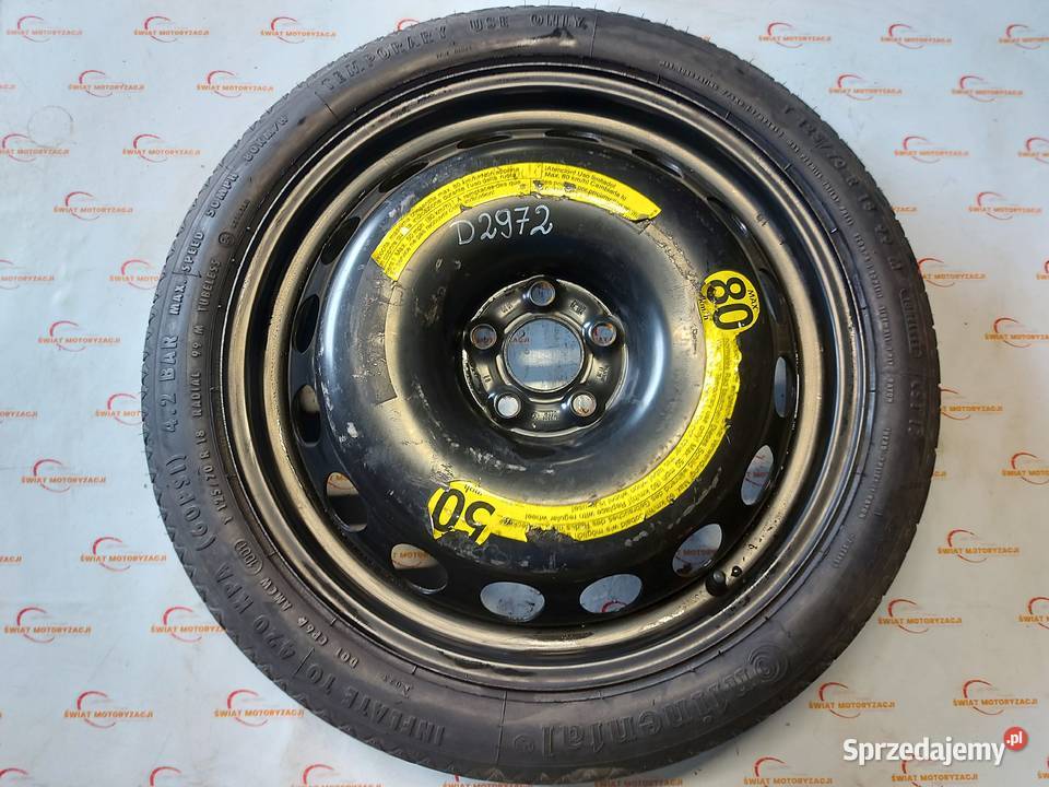 AUDI TT A3 VW GOLF koło dojazdowe 1257018 99M świętokrzyskie Kielce